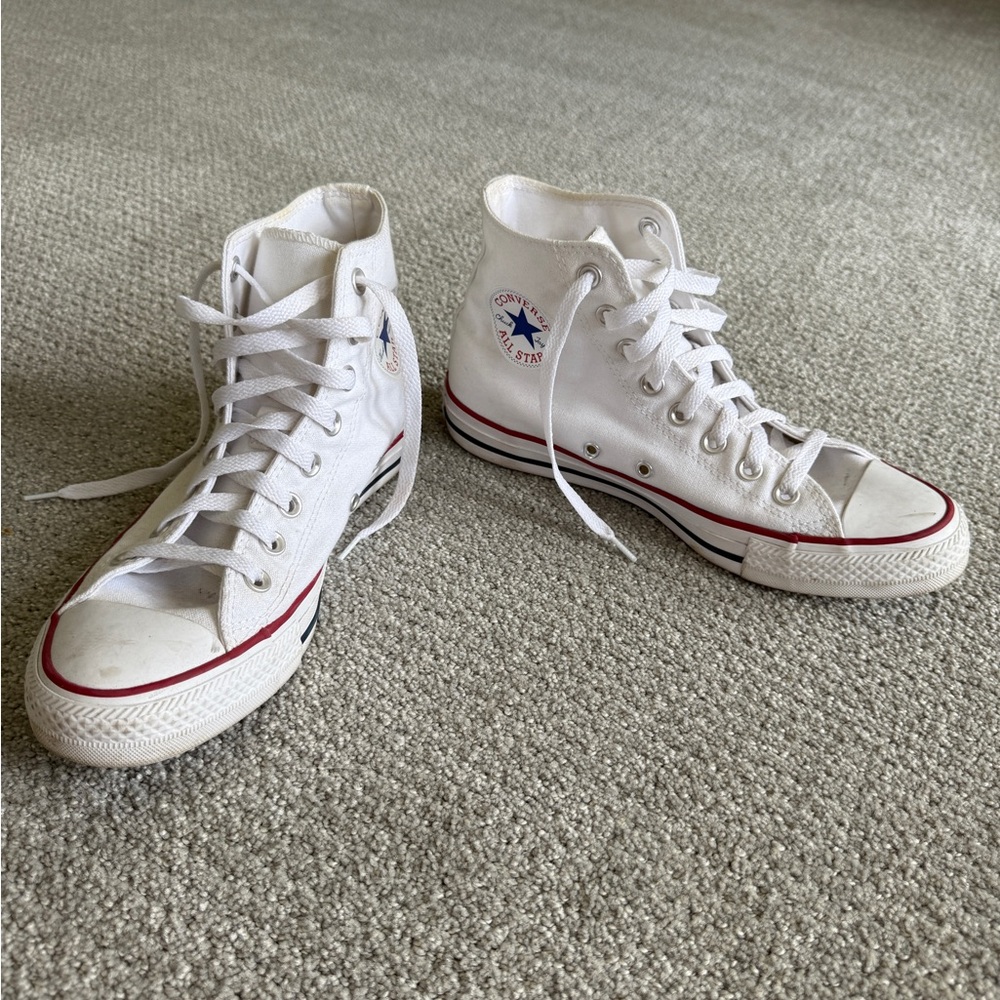 Converse White Canvas Sneakers